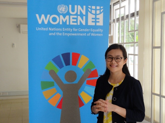 UN Women タンザニア事務所にて。 Photo: UN Women/Tsitsi Matope